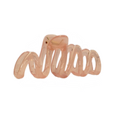 Wavy Pastel Pink Claw Hair Clip