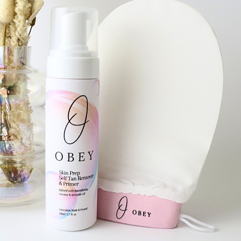 Tan Eraser + Skin Primer & Mitt Combo